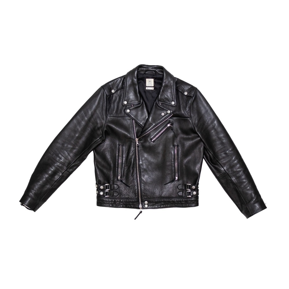 Rare GAP x John Elliott GQ Black Leather Moto Biker Jacket – Men's Size M